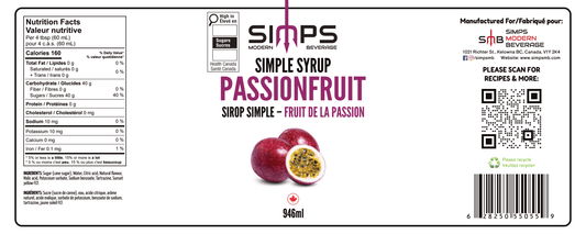 Simps - Passionfruit Syrup