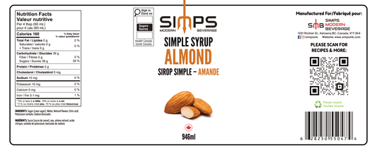 Simps - Almond Orgeat Syrup