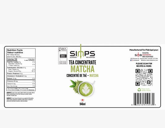 Simps - Matcha Tea Concentrate
