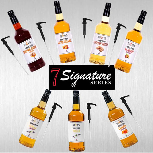 Signature 7: 7 syrups + 7 pumps + free Shipping copy