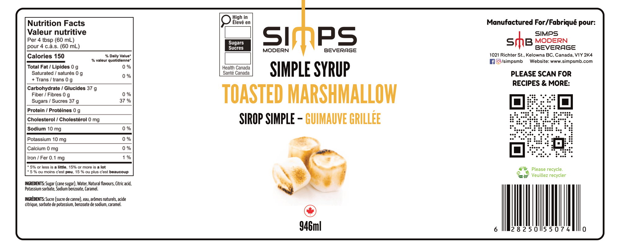 Simps - Toasted Marshmallow Syrup