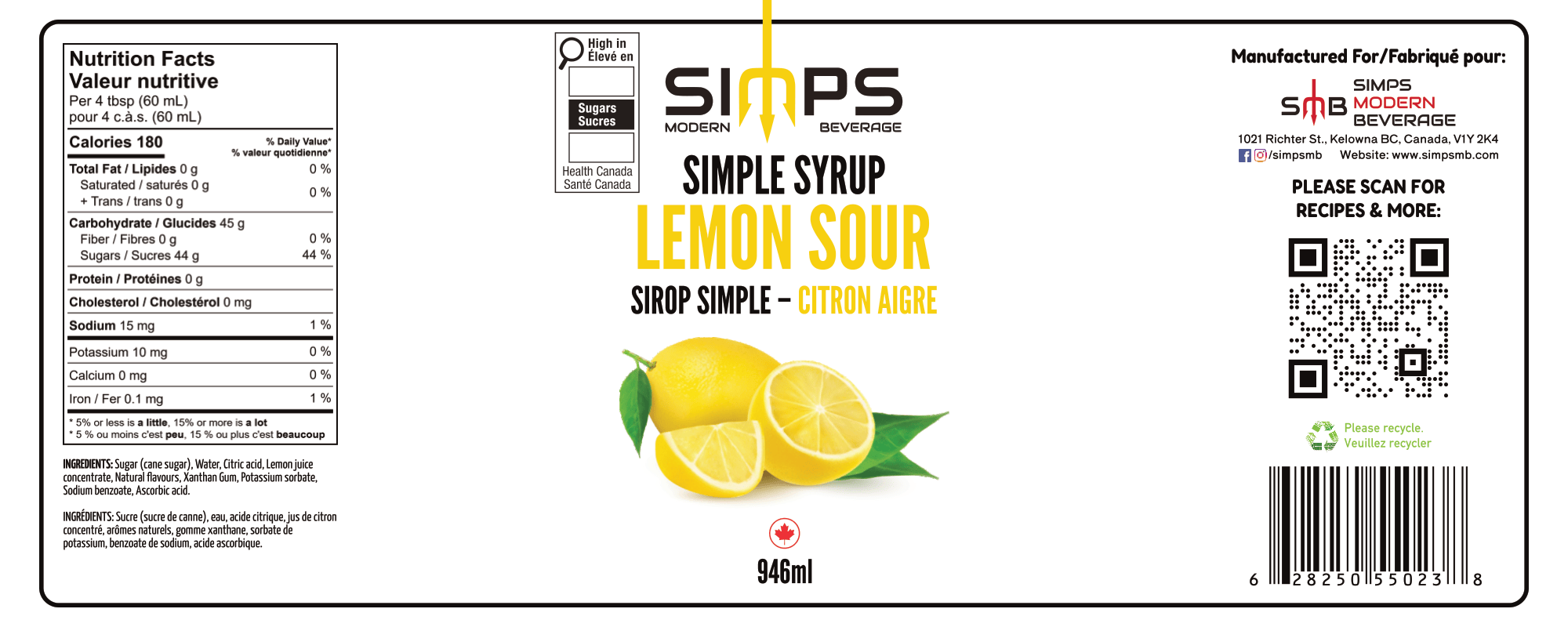 Simps - Lemon Sour Syrup