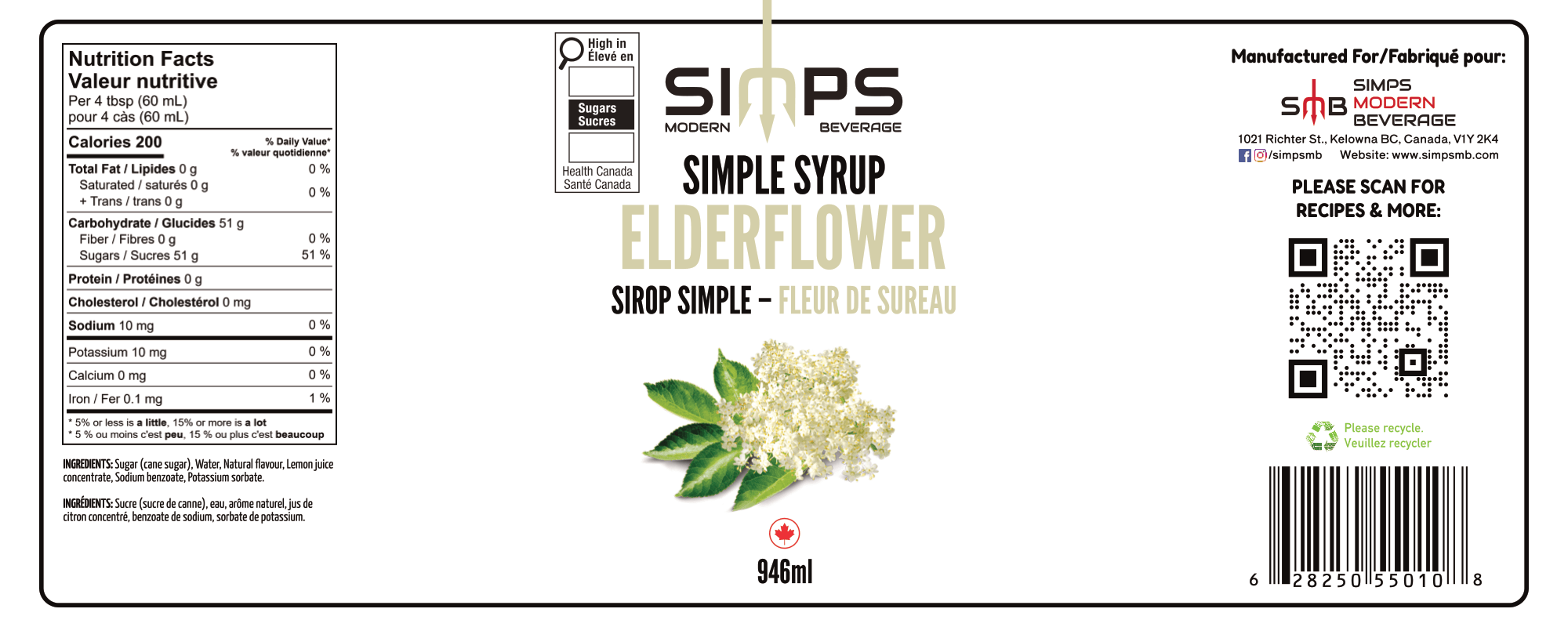 Simps - Elderflower Syrup