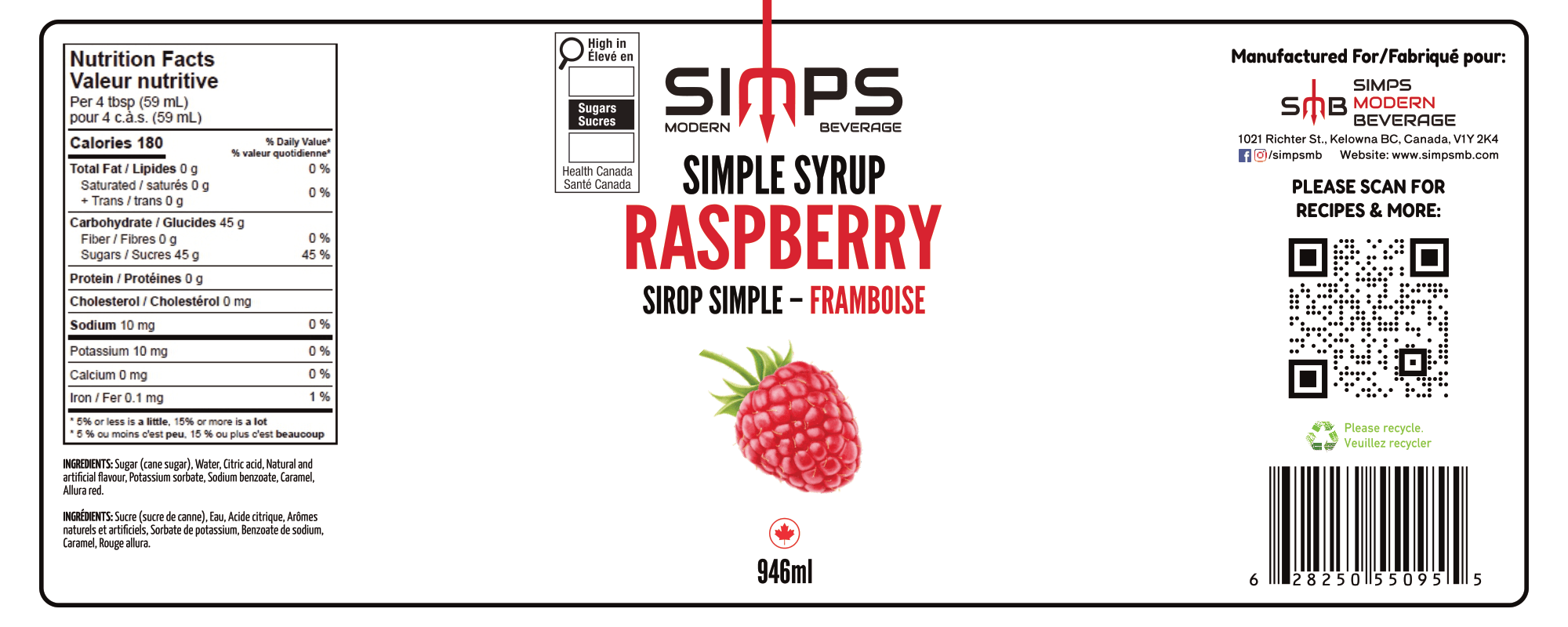 Simps - Raspberry Syrup