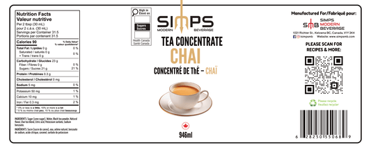 Simps - Chai Tea Concentrate
