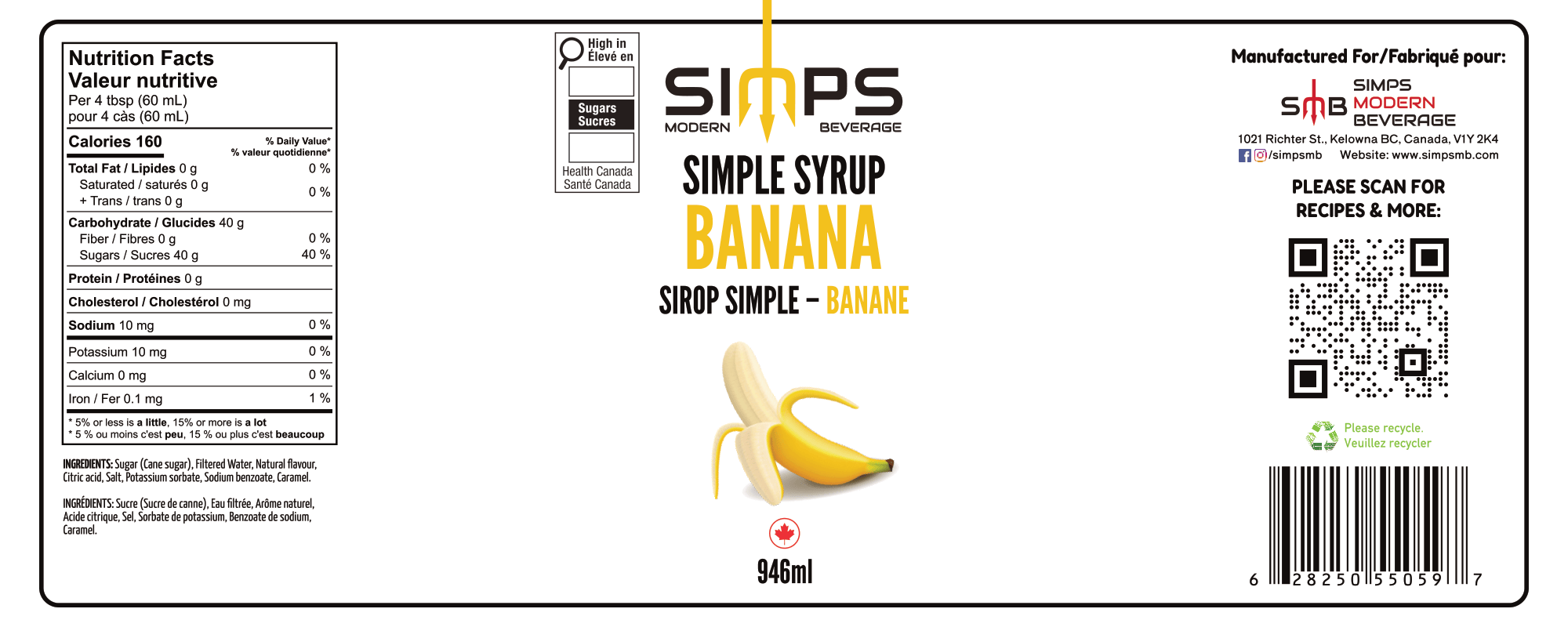 Simps - Banana Syrup