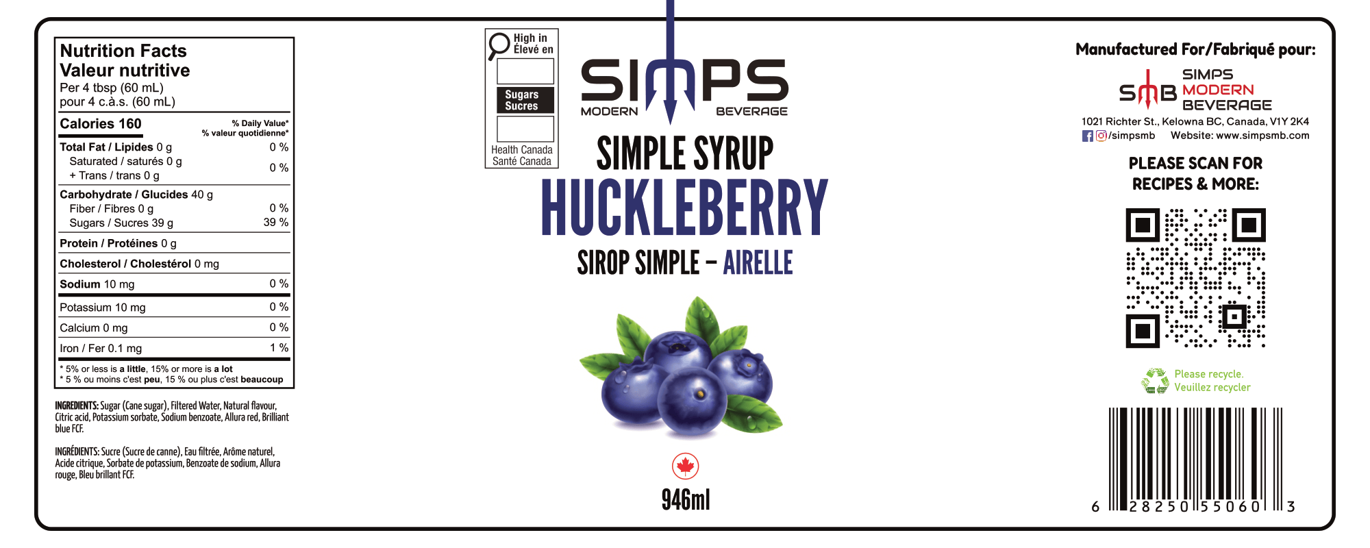 Simps - Huckleberry Syrup