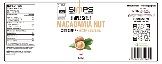 Simps - Macadamia Nut Syrup