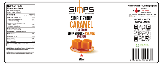 Simps - Caramel Zero Sugar Syrup
