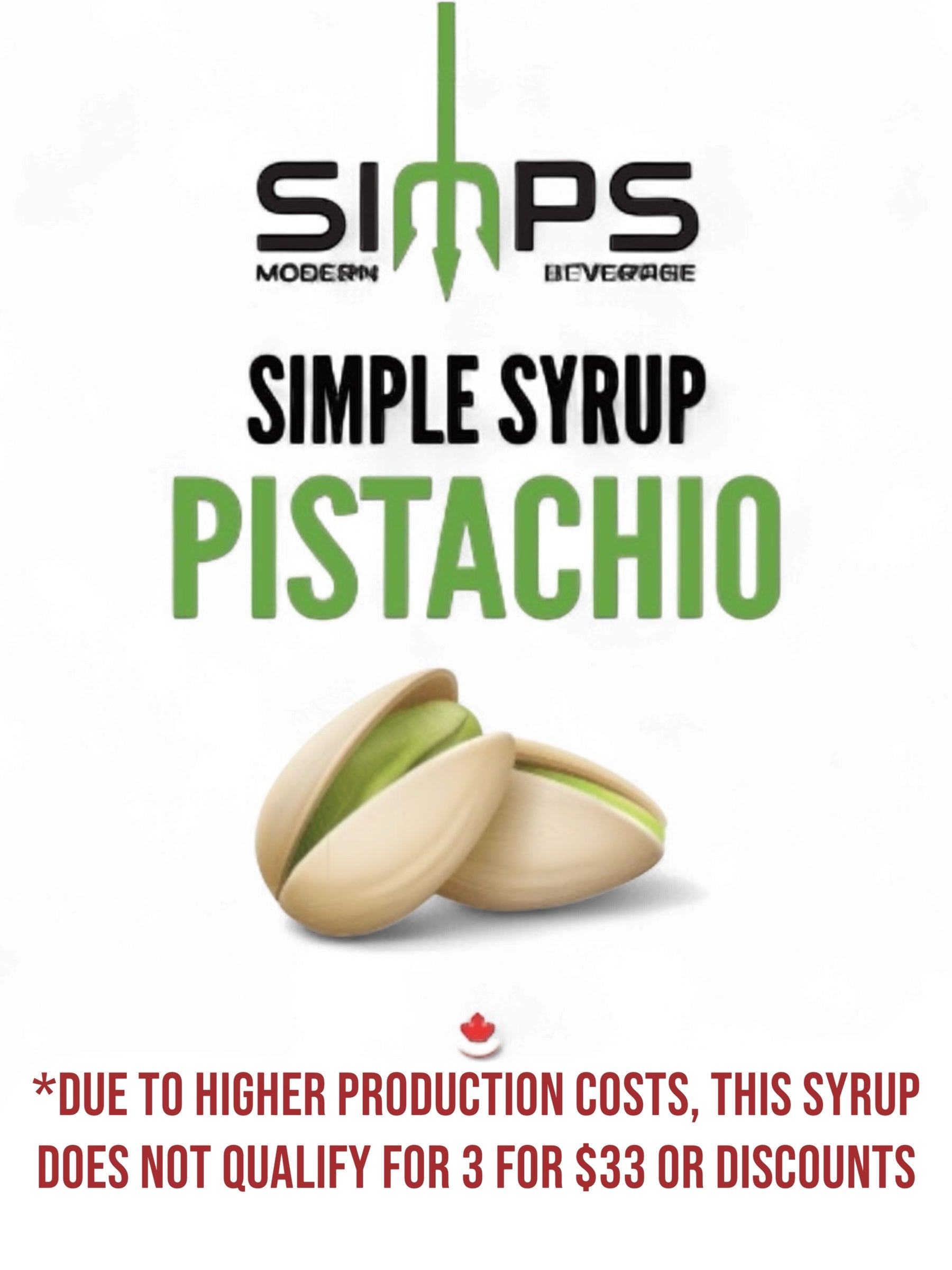 Simps - Pistachio Syrup – Simps Modern Beverage Inc.