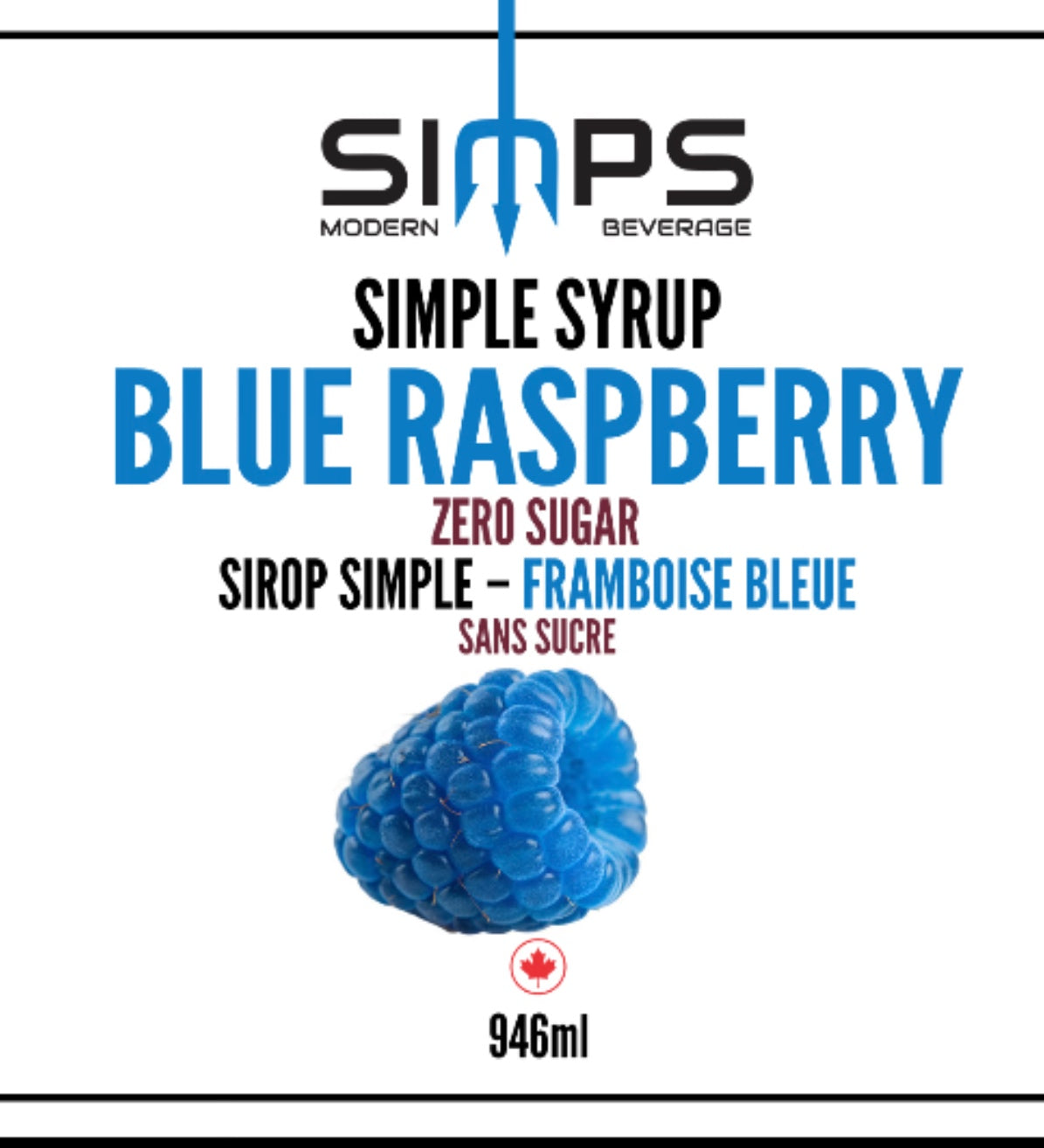Simps - Zero Sugar Blue Raspberry Syrup