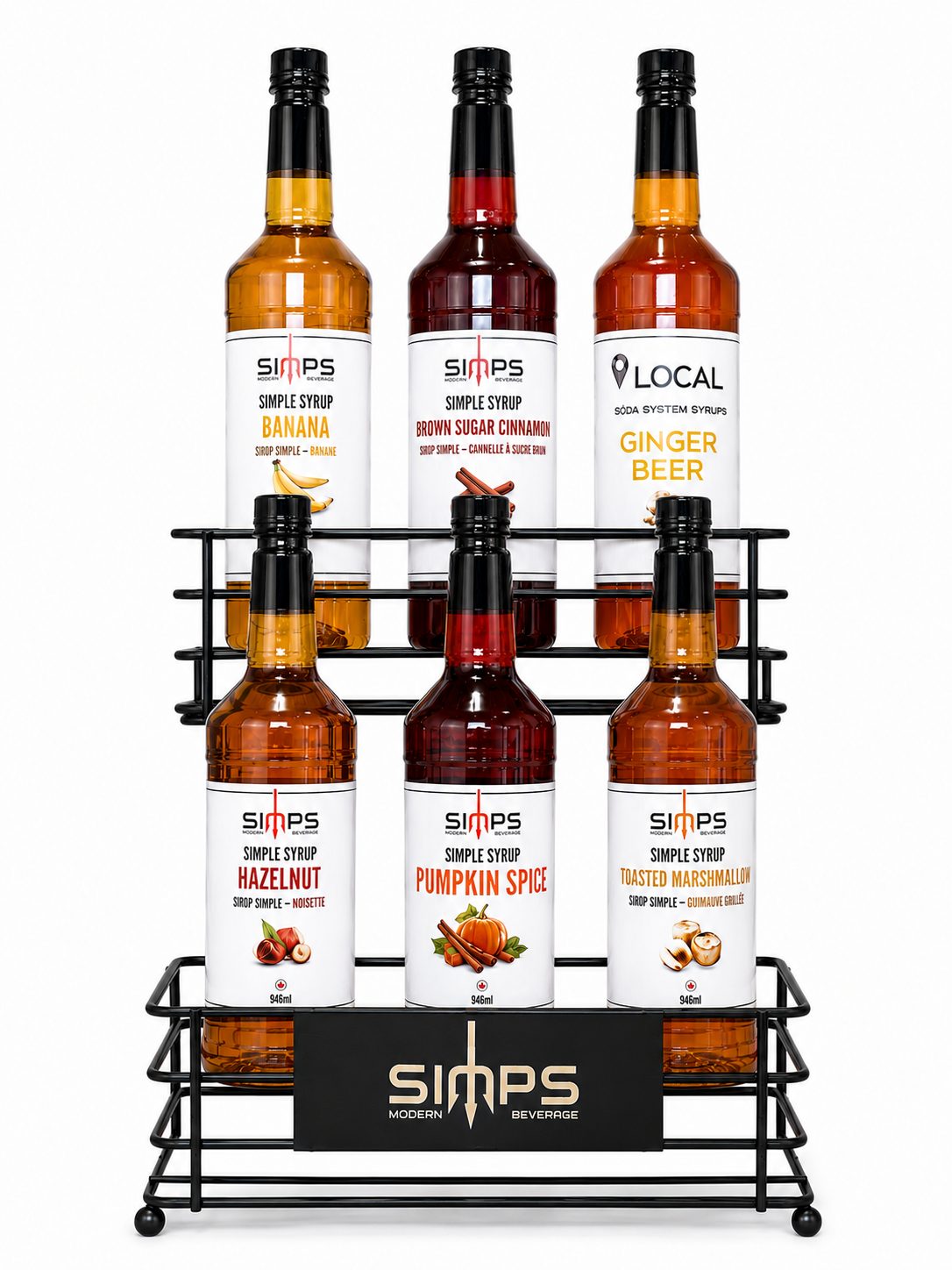 Simps - 6 Bottle Syrup Rack