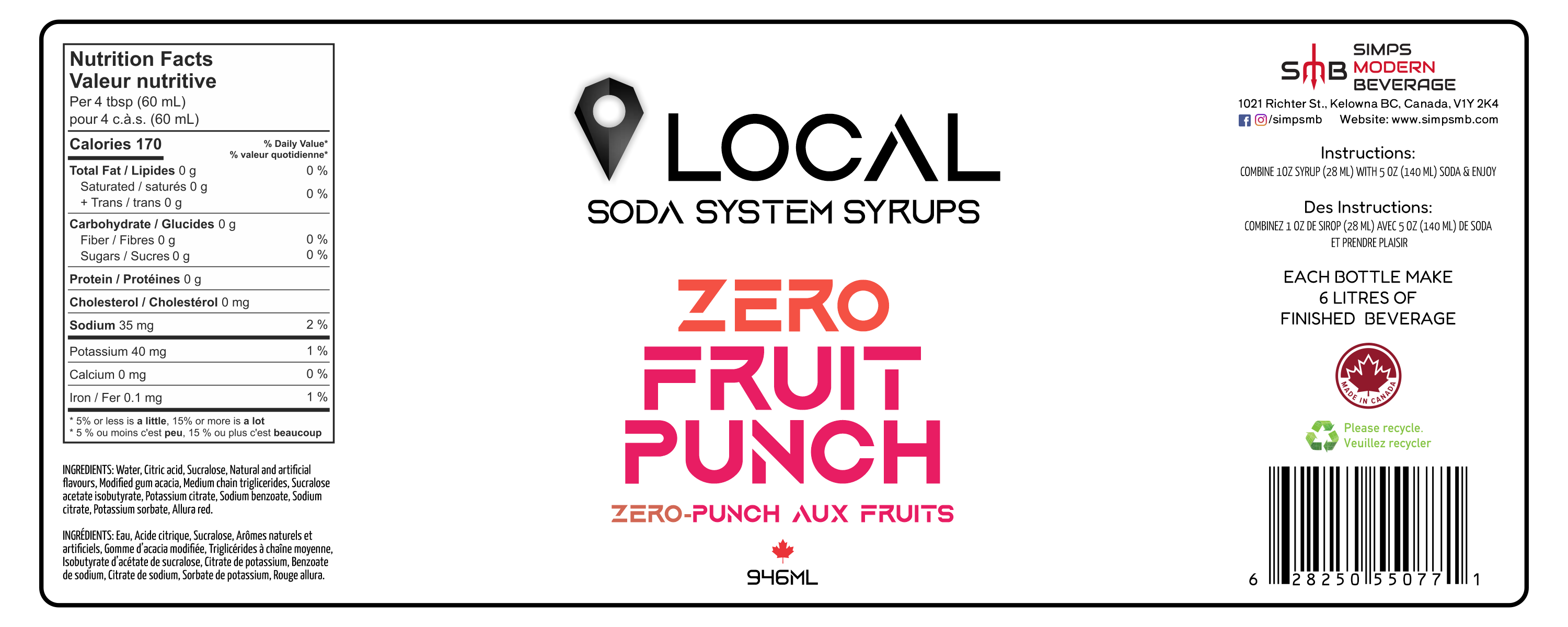 Local - Zero Sugar Fruit Punch