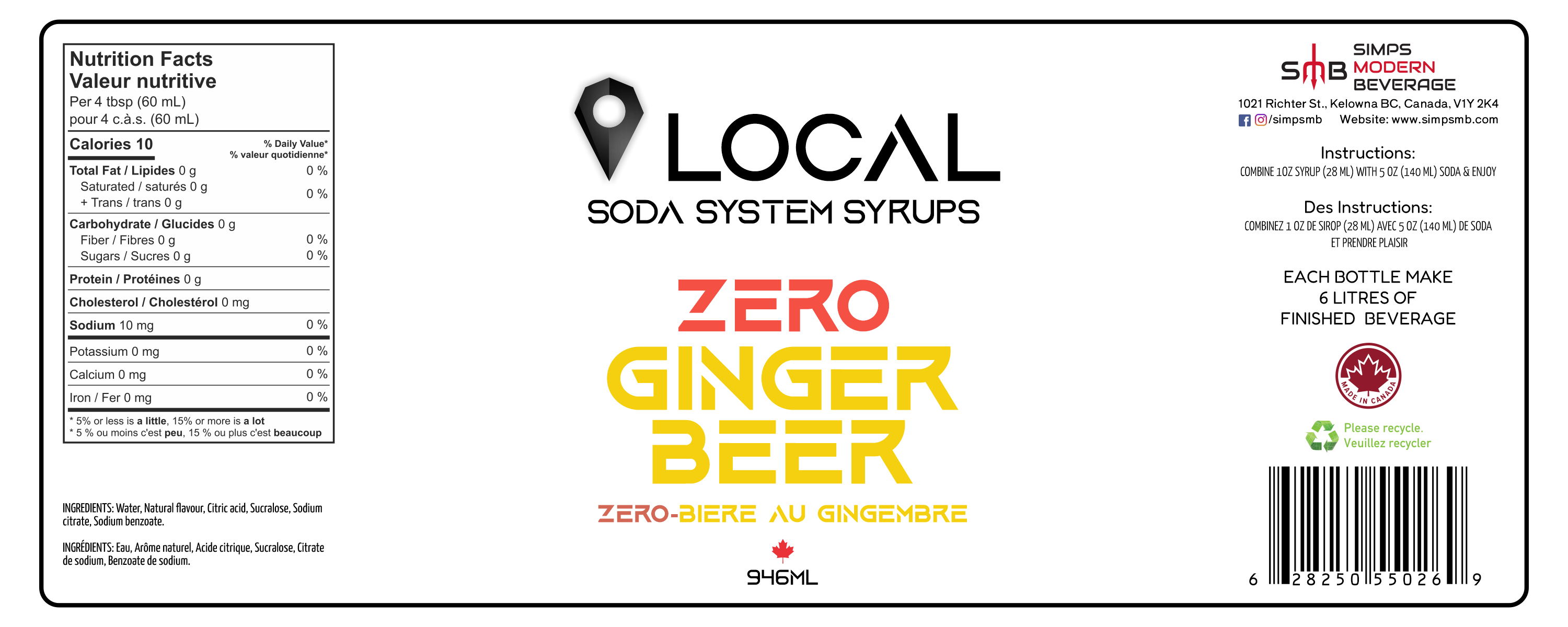 Local - Zero Sugar Ginger Beer