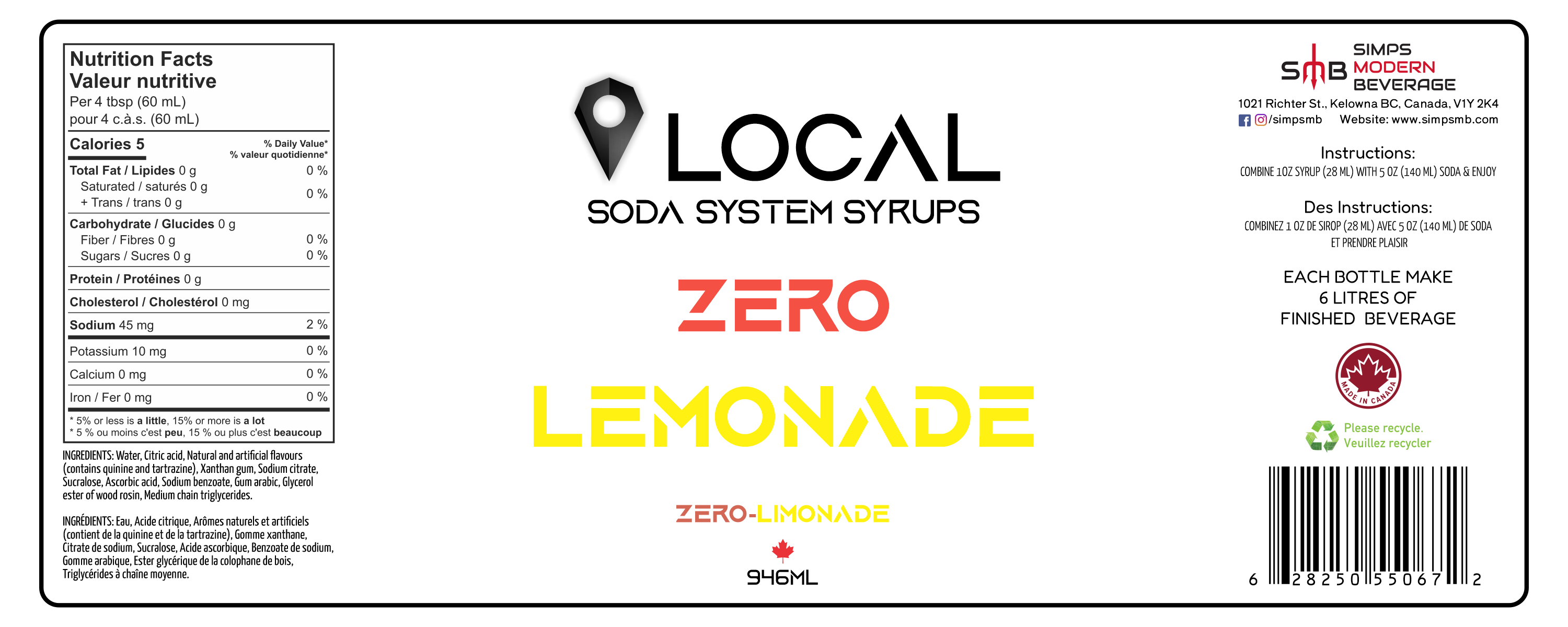 Local - Zero Sugar Lemonade