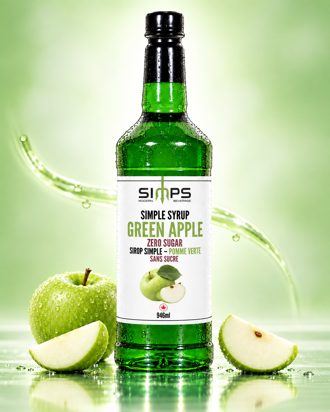 SIMPS Zero Sugar Green Apple Syrup