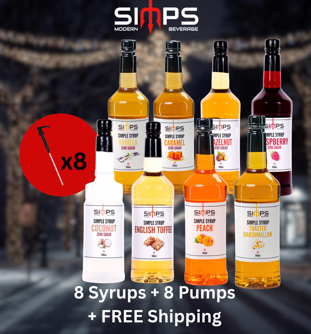 SLEIGH ALL DAY 8 Syrups + 8 Pumps + Free Shipping