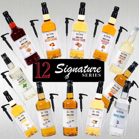 Signature 12: 12 syrups + 12 pumps + free shipping